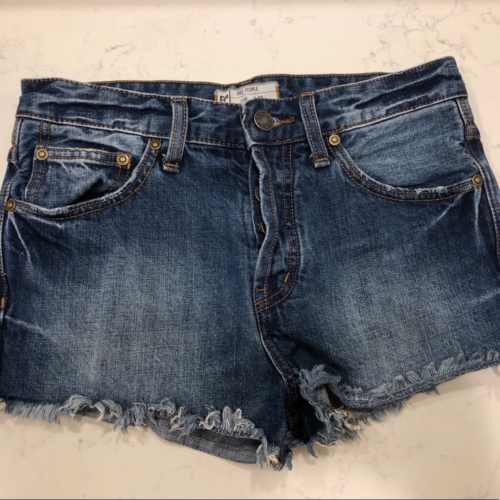 Free people denim shorts